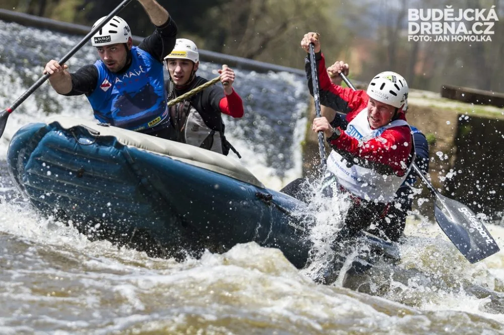 Český pohár v raftingu na řece Vltavě u Vyššího Brodu