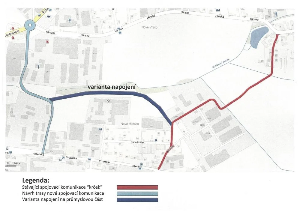 Varianta napojení průmyslové zóny