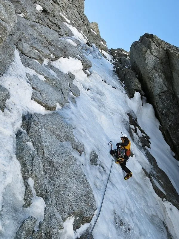 David Kovařík při tréninku ve francouzském Chamonix