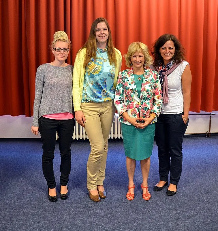 Zleva Andrea Ondráková, Martina Dvořáková, Helen Doron a Marta Toulová