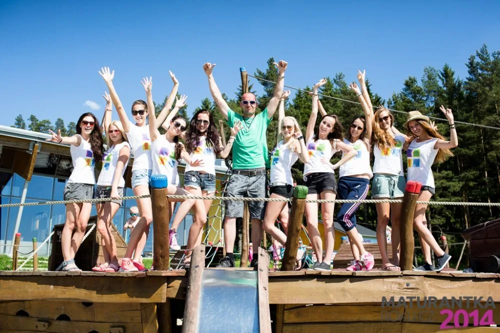 Finalistky Maturantky Roku 2014 při soustředění na Lipně