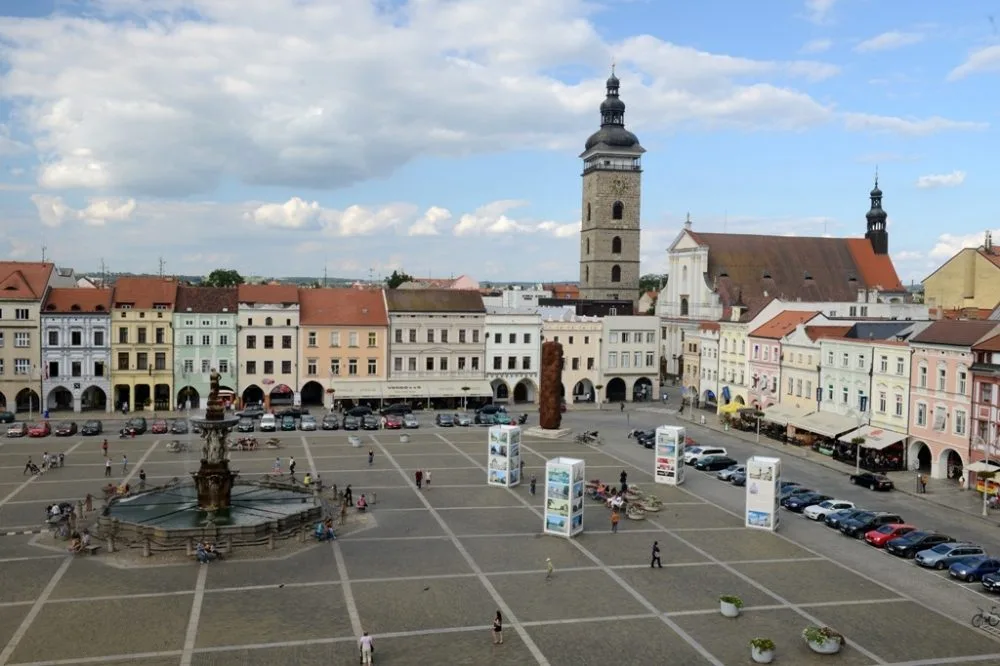 Výstava v centru Českých Budějovice