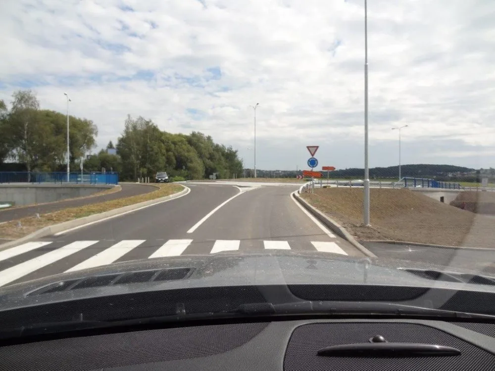 Turbo okružní křižovatka v Českých Budějovicích