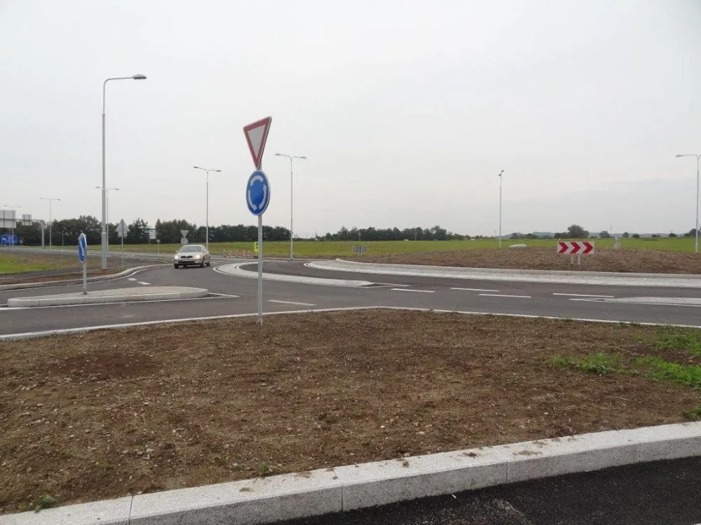 Turbo okružní křižovatka v Českých Budějovicích