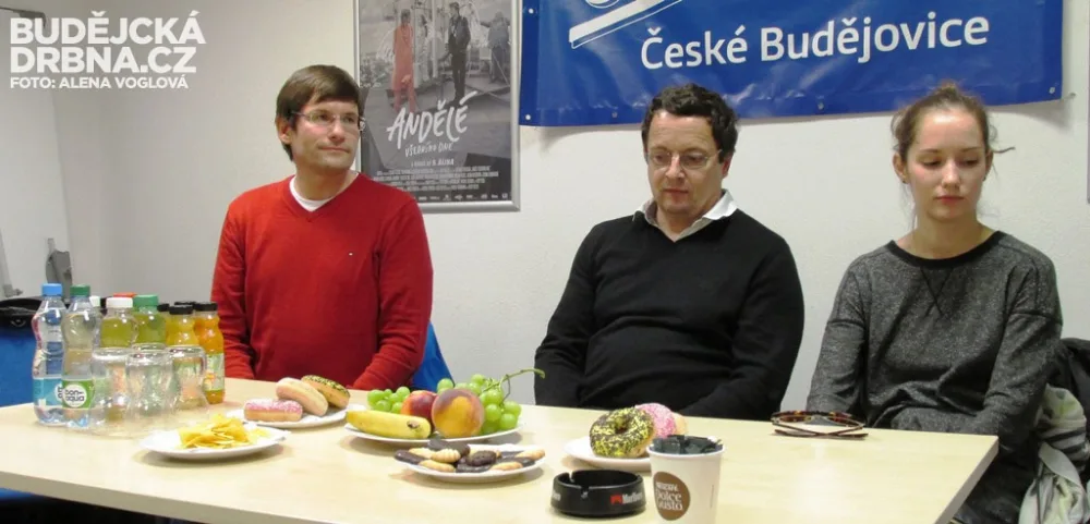 Tvůrci filmu Andělé všedního dne ho přijeli představit do budějckého multikina CineStar
