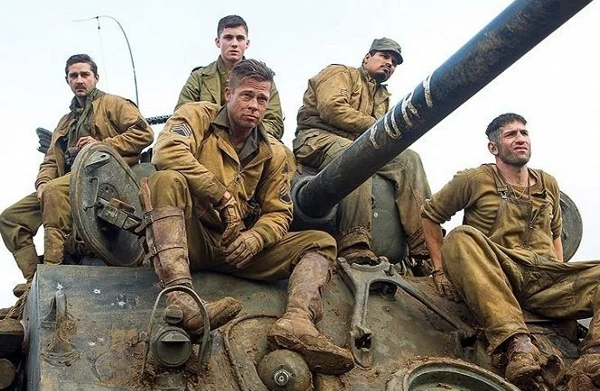 Hlavní roli ve filmu Železná srdce ztvárnil Brad Pitt