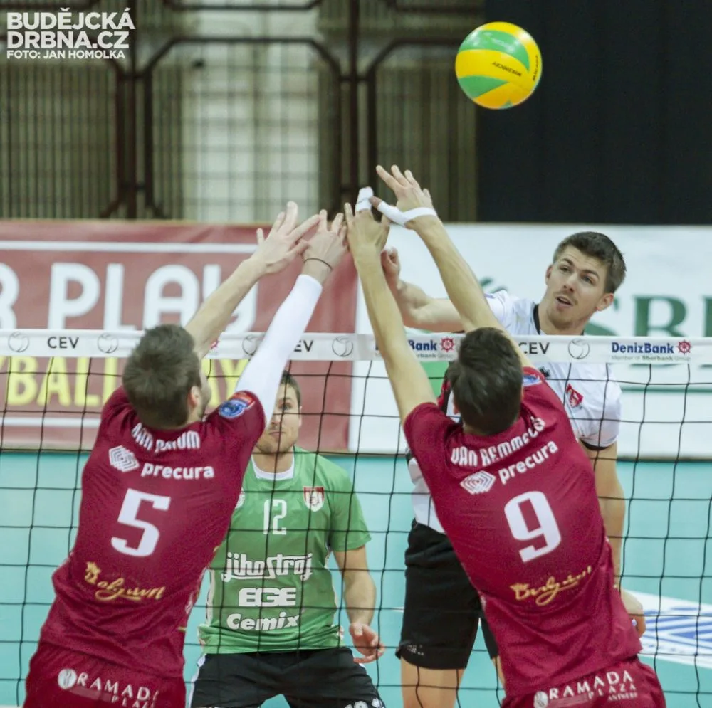 VK Jihostroj České Budějovice - Precura Antverpy 0:3