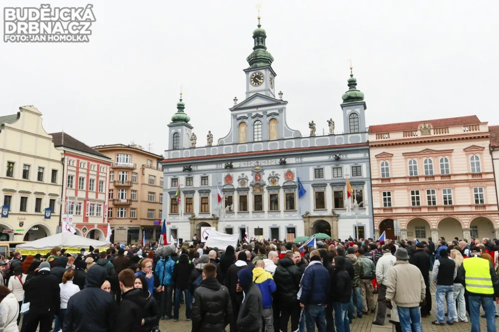 V Budějcích protestovali proti islámu