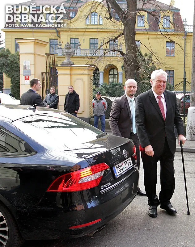 Miloš Zeman při loňské návštěvě Jihočeského kraje
