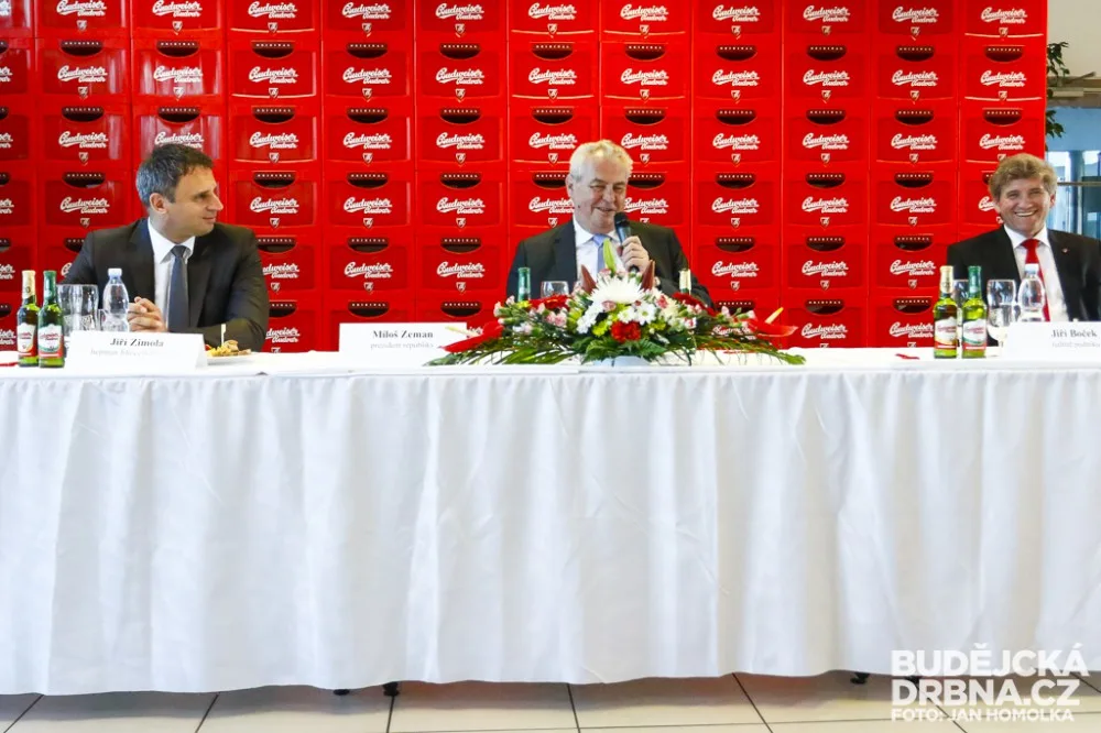 Návštěva prezidenta České republiky v Budějovickém Budvaru
