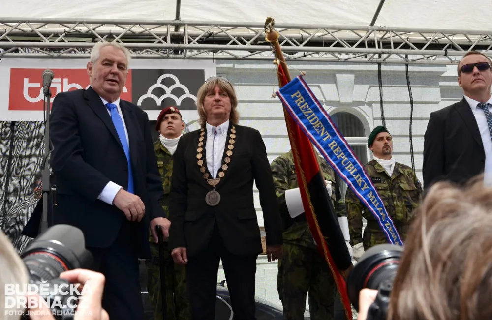 Prezident při návštěvě Tábora