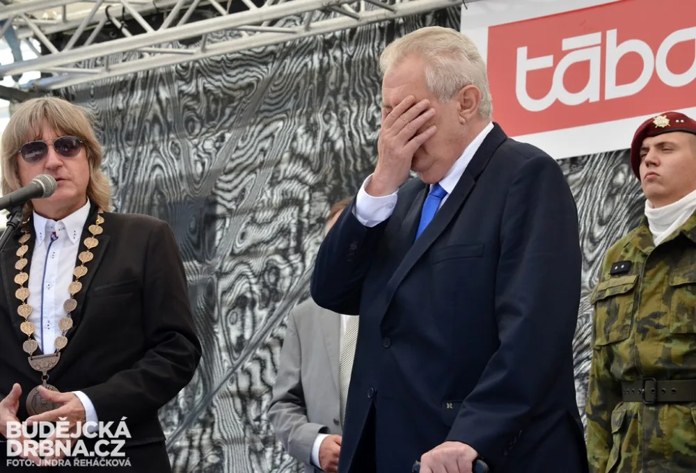 Prezident při návštěvě Tábora