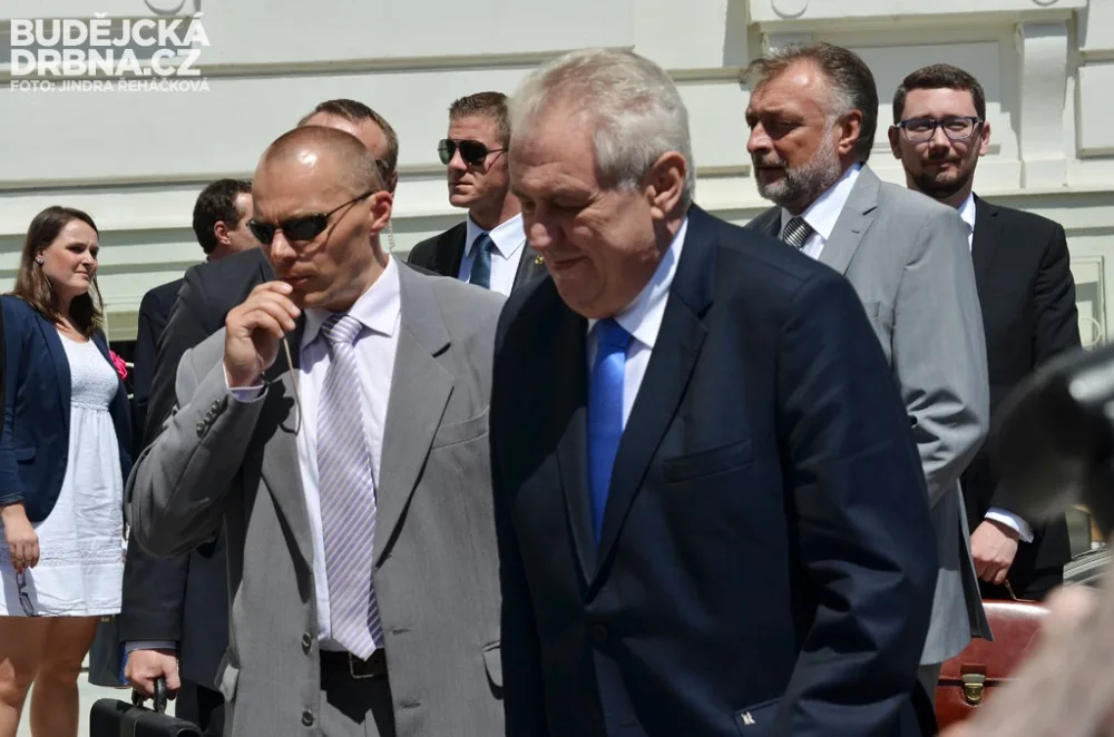 Prezident při návštěvě Tábora
