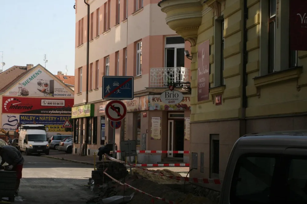 Křížení ulic Jírovcova a Riegerova