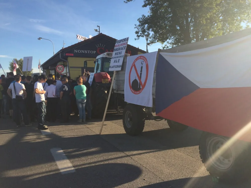 Demonstrace v Dolním Dvořišti