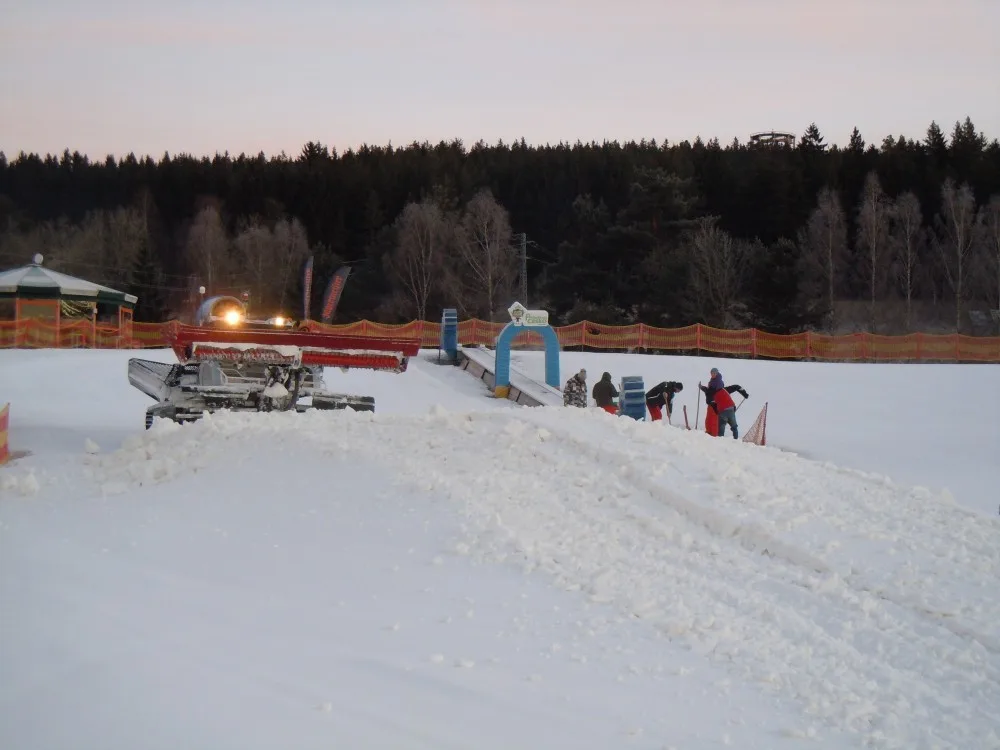 Úprava trasy ve Skiareálu Lipno