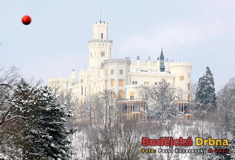 Hluboká nad Vltavou v zimě