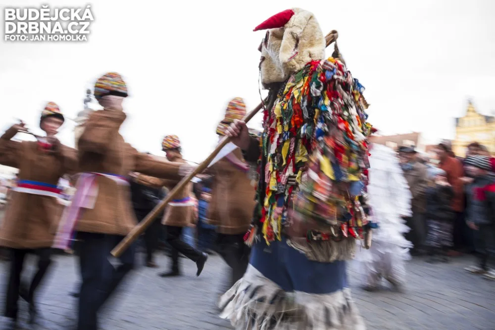 Masopustní průvod v Budějcích