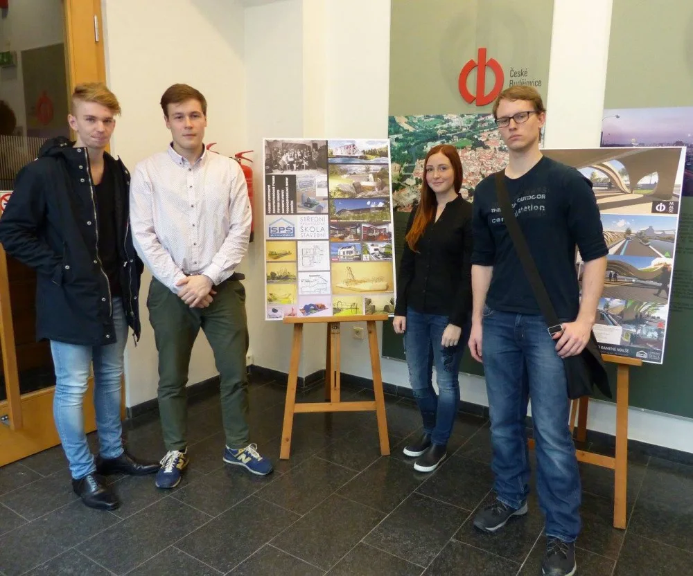 Zleva na fotografii Tomáš Račák, Adam Pejchal, Andrea Matějková, Michal Fajtl