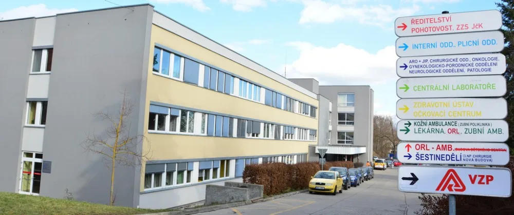 Budova, ve které se ve strakonické nemocnici nachází oddělení pro dlouhodobě nemocné
