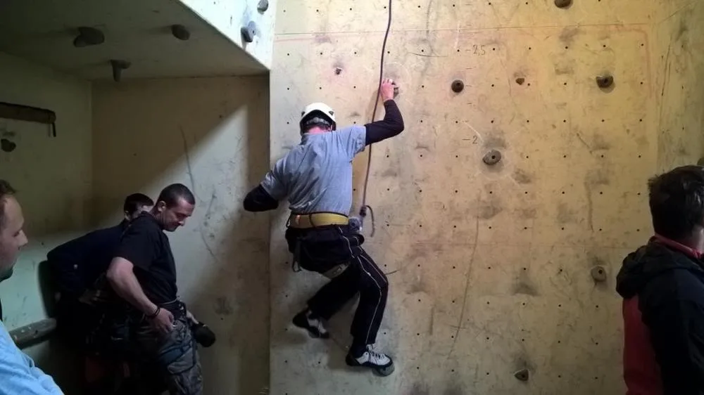Krajská hasičská soutěž v lezení na umělé stěně