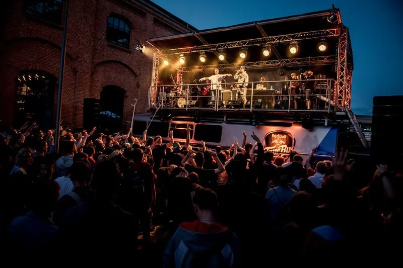 Red Bull Tour Bus