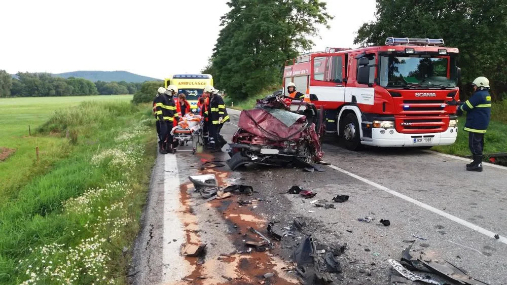 Nehoda u obce Přechovice