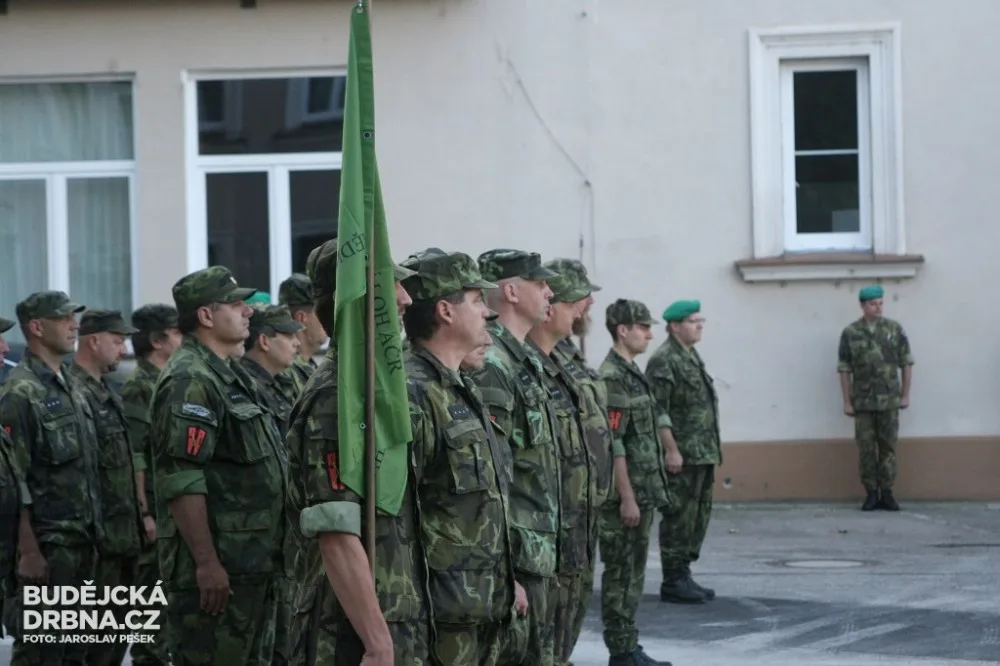 Odjezd pěší roty brihgádního generála Františka Vávry na cvičení Ample Strike 2016