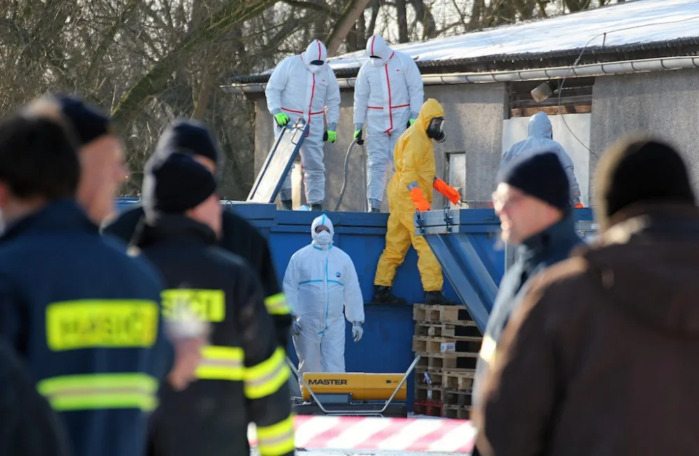 Utrácení kachen na farmě v Řitovízi