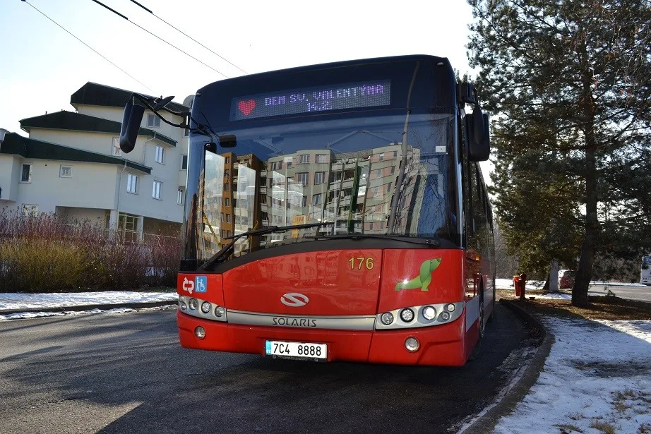 Valentýnský autobus.