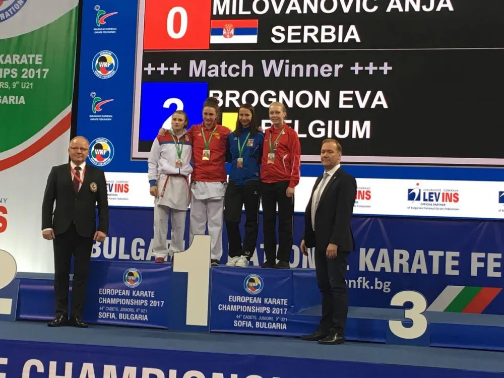 Martina Šáchová na slavnostním vyhlášení