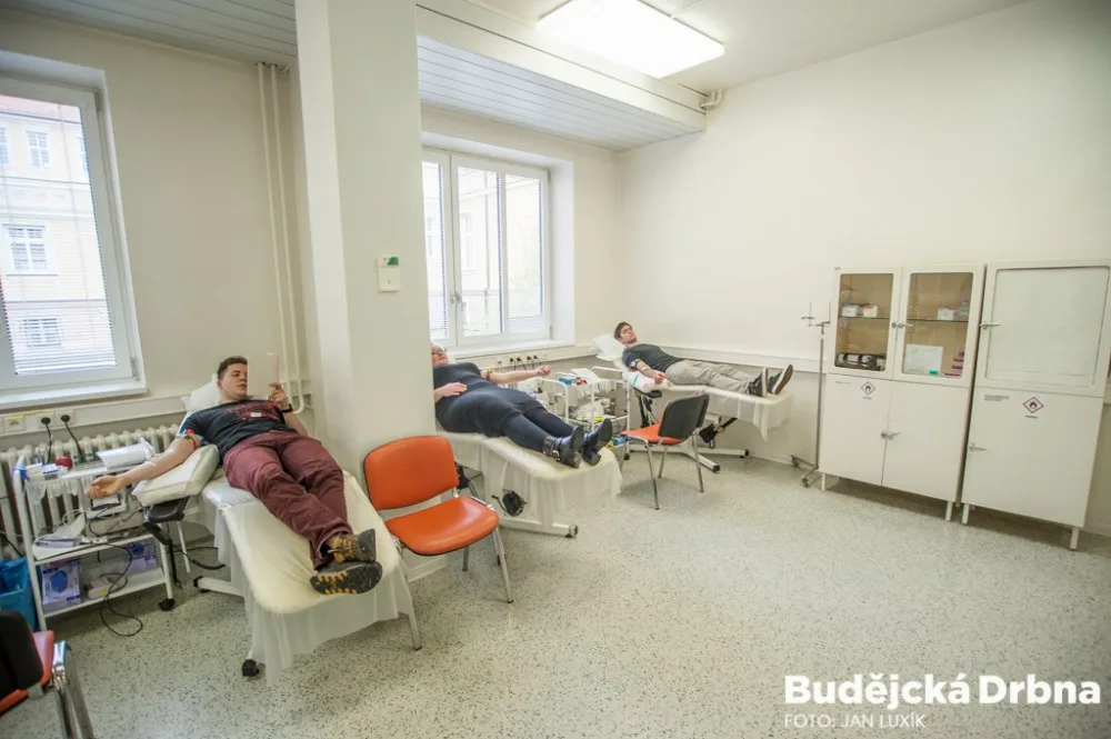 Den krvebraní v českobudějovické nemocnici.