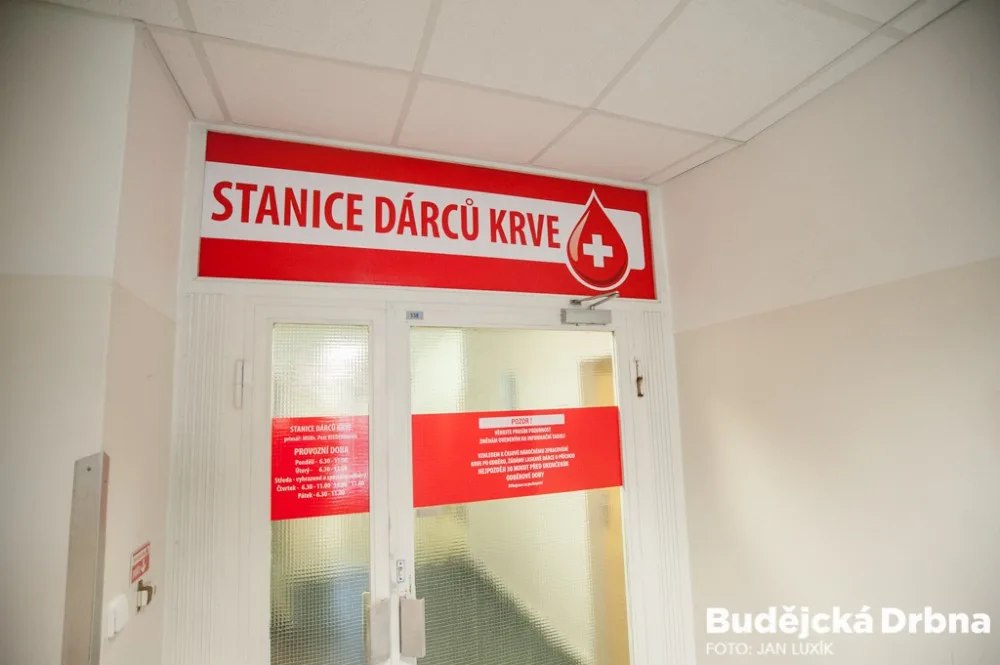 Den krvebraní v českobudějovické nemocnici.