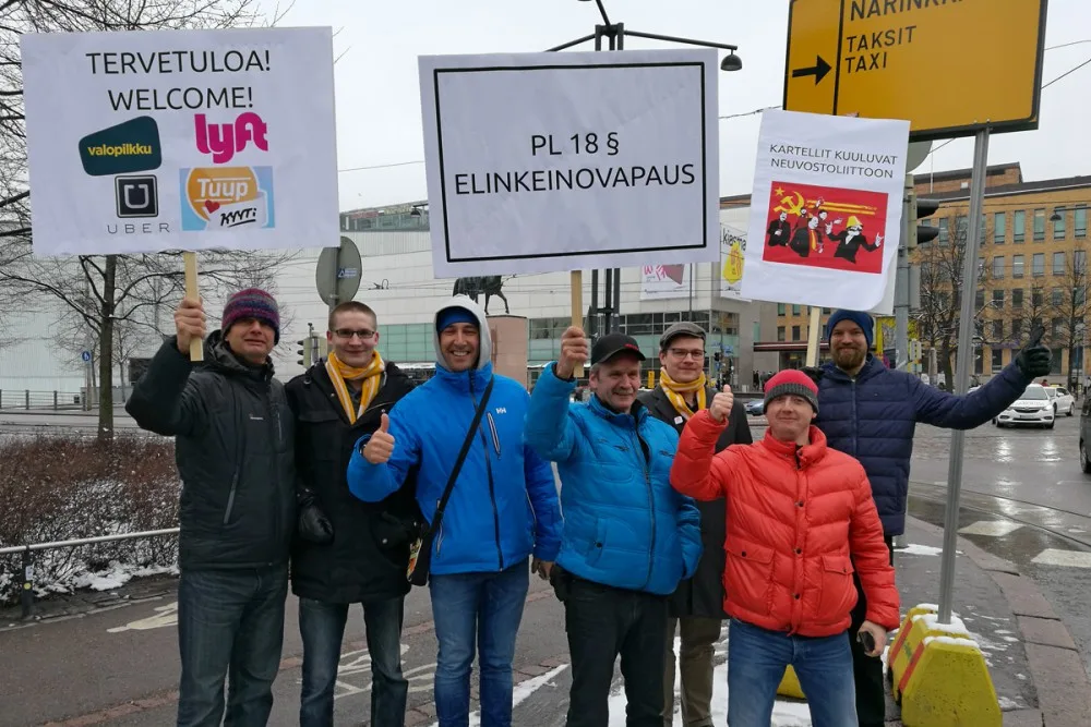 Stávka taxikářů