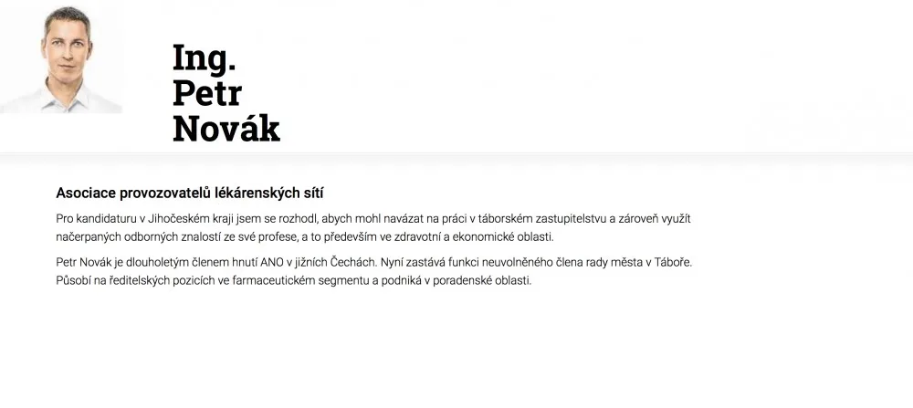 Ing. Petr Novák?