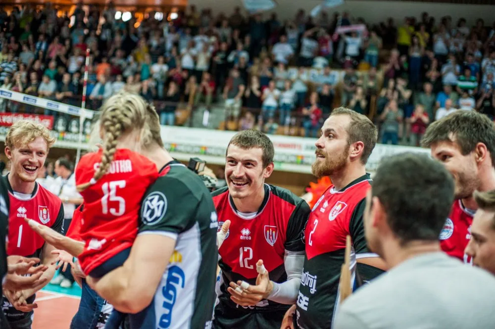 Radost po postupu VK České Budějovice do finále extraligy