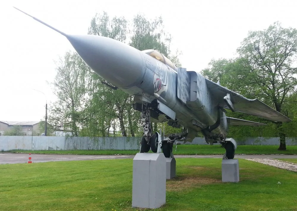 MiG 23 Tygr na Letišti České Budějovice.