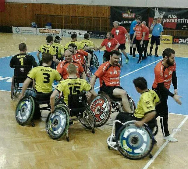 FBC Štíři České Budějovice - mistr České republiky v Česká pošta extraliga vozíčkářů ve florbale 2016/2017.