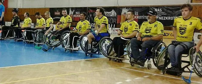 FBC Štíři České Budějovice - mistr České republiky v Česká pošta extraliga vozíčkářů ve florbale 2016/2017.