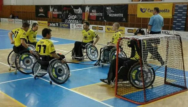 FBC Štíři České Budějovice - mistr České republiky v Česká pošta extraliga vozíčkářů ve florbale 2016/2017.