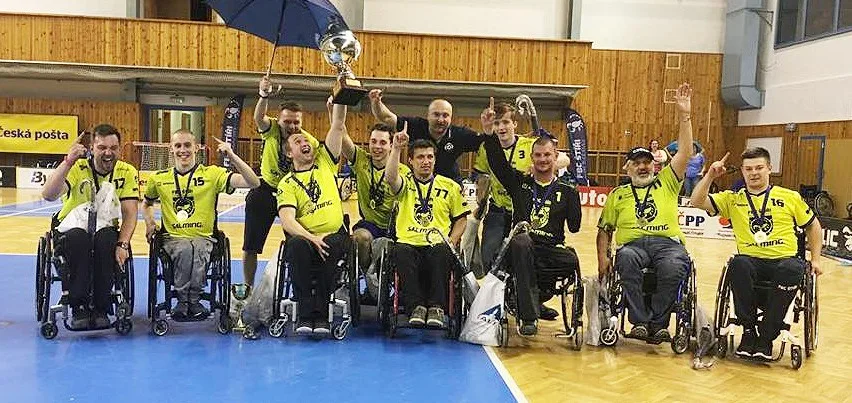 FBC Štíři České Budějovice - mistr České republiky v Česká pošta extraliga vozíčkářů ve florbale 2016/2017.