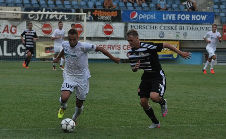 Lukáš Pouček v utkání proti Dynamu