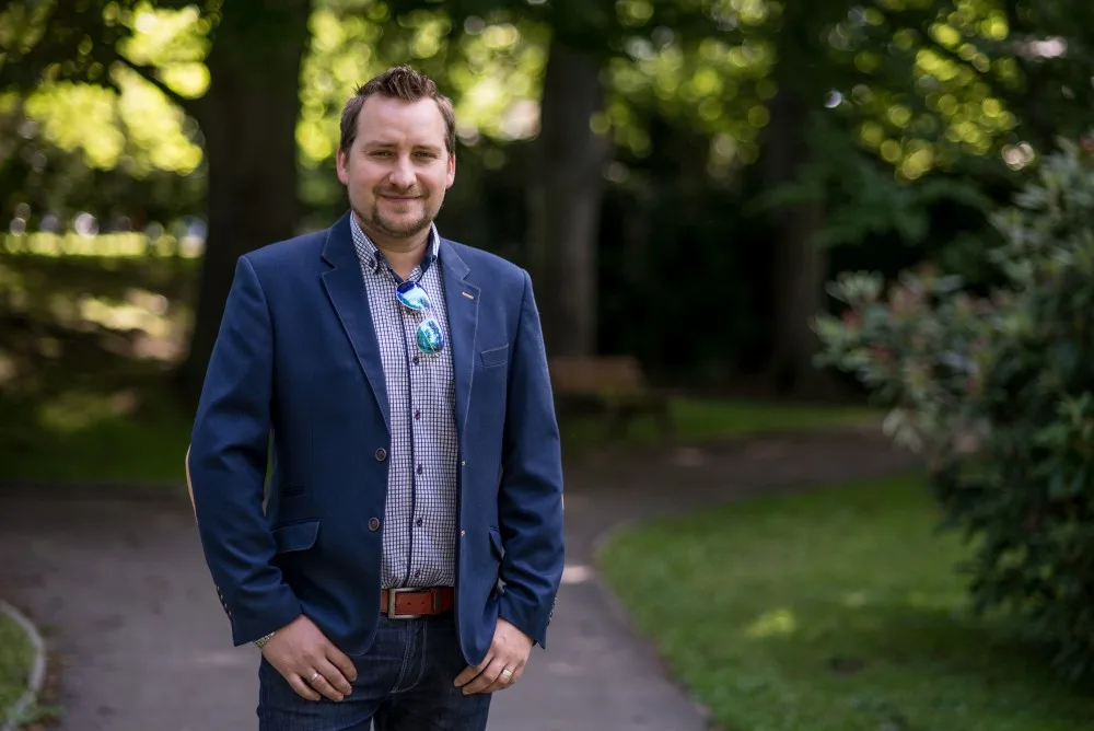 Stanislav Trs, vedoucí kulturního a informačního střediska v Kaplici.