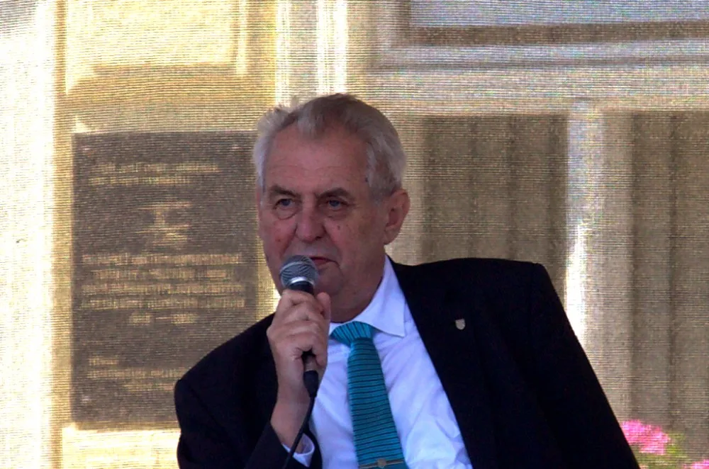 Miloš Zeman v Milevsku.