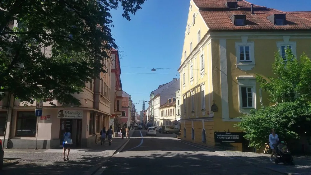 Hasiči kontrolovali obchůdky v Krajinské ulicii v Českých Budějovicích.