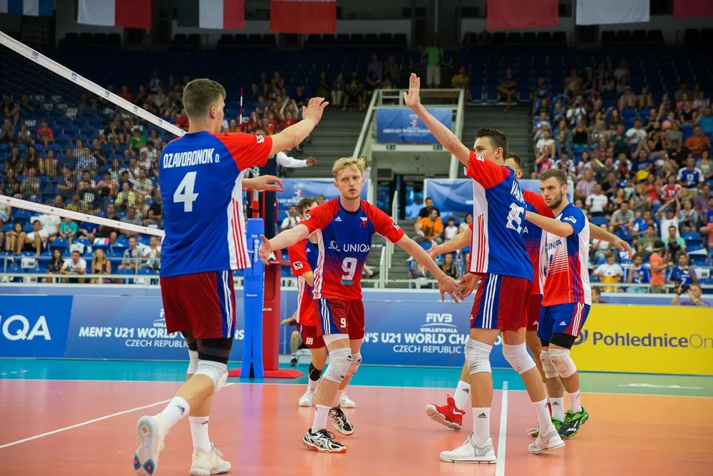 Česká volejbalová reprezentace do 21 let.