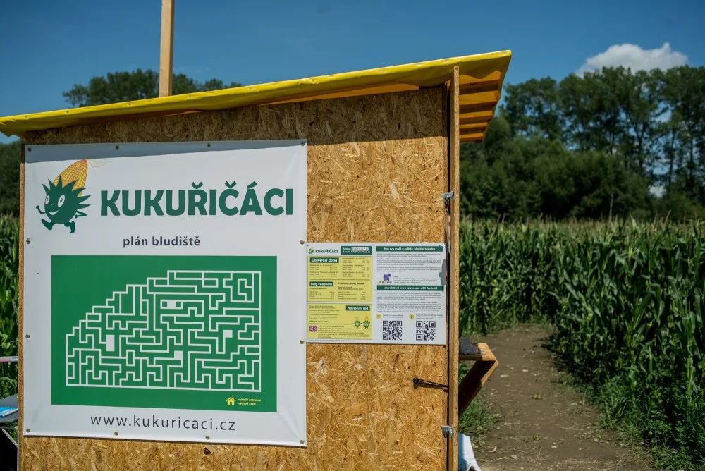 Start a plán bludiště