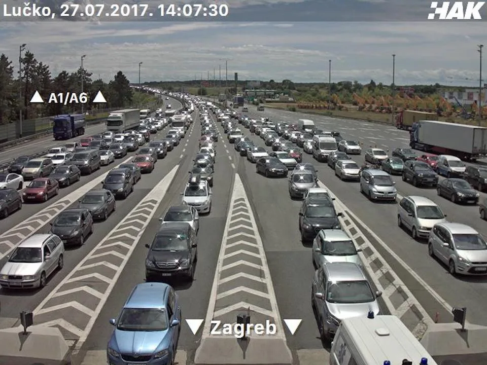 Mýtná brána Záhřeb Lučko.