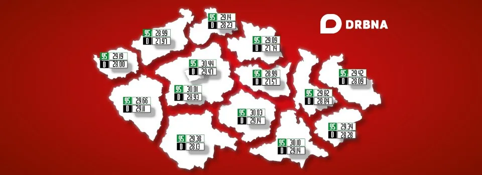 Ceny pohonných hmot v 29. týdnu.