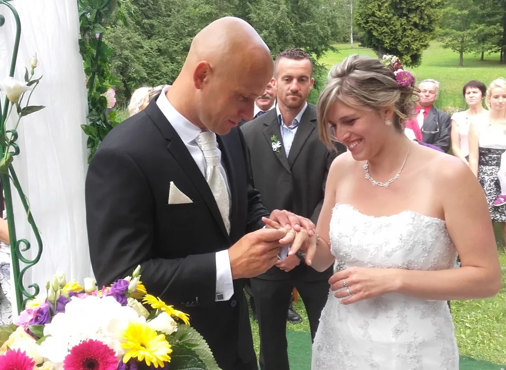 Své ano si řekli Hana Hana Bromová a Zdeněk Hrdina v sobotu 12. srpna